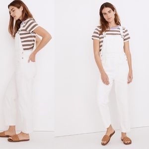MADEWELL Straight-Leg Overalls in Tile White